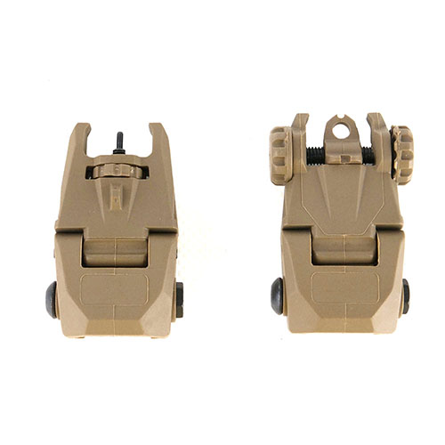 Scout AR-15 Flip-Up Sight Set offers lightweight durability, backup sighting, snag-free design, and compatibility with Picatinny rails for easy installation.